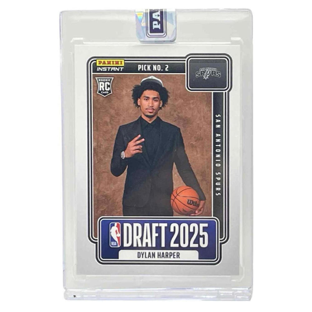 2025 Panini Instant DN-2 Dylan Harper San Antonio Spurs Rookie Card (RC)